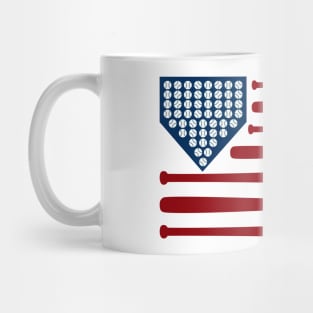 Baseball Bats & Balls USA Flag © Graphic Love Shop Mug